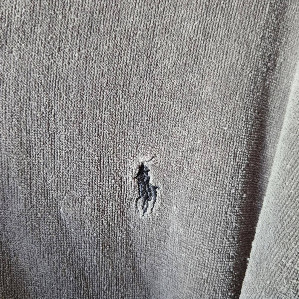 Polo Ralph Lauren 100% cotton XL Dark Grey Shawl Collar Dressing Gown